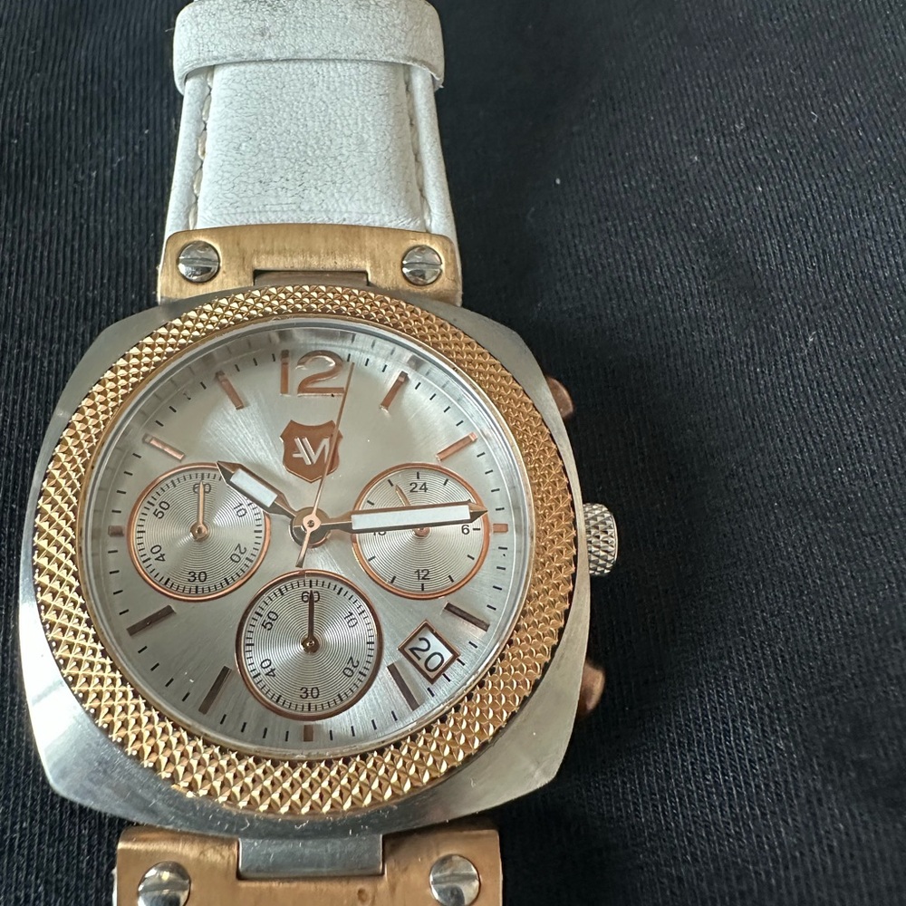 Gold and Silver Watch Andrew Marc